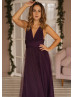 Grape Jersey Infinity Fashion Bridesmaid Dress